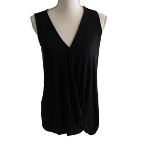 Soma Black Top Crossover Blouse